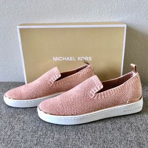 Michael kors rose gold slip on sneakers Clearance